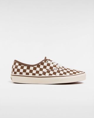 Vans Authentic Checkerboard Shoes (checkerboard Brown) Unisex White