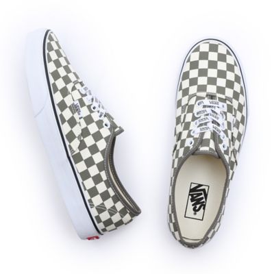 Vans light green store checkered