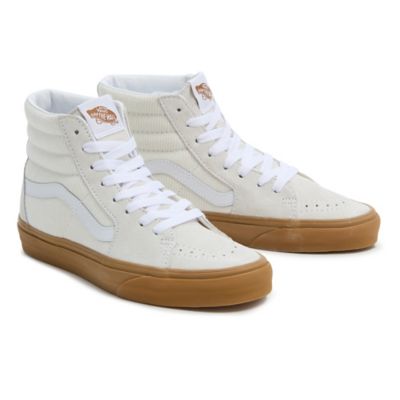 High top all white hot sale vans