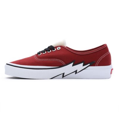 Vans best sale thunderbolt red