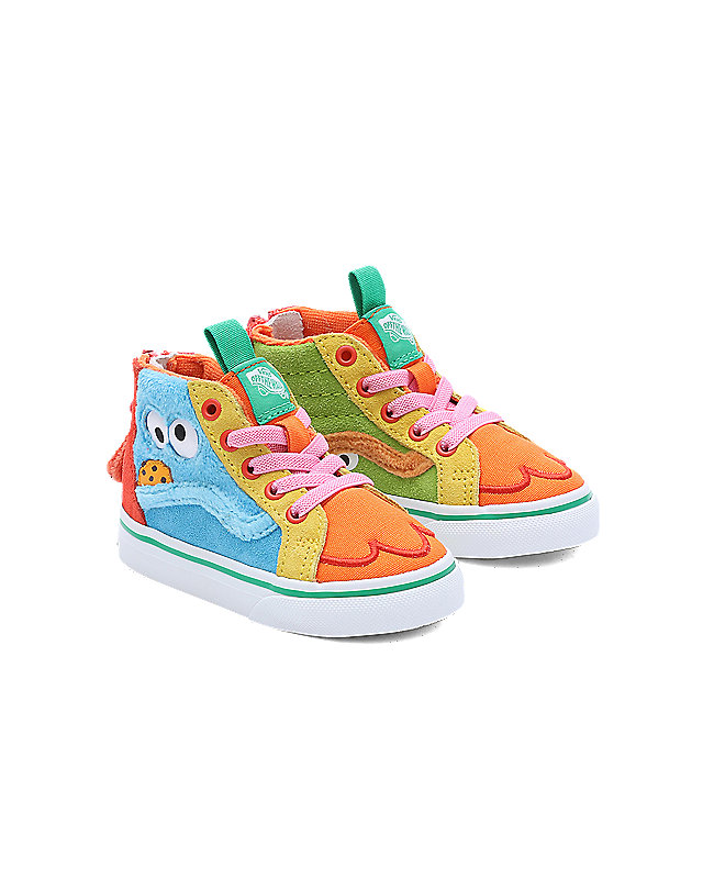 Zapatillas de bebé Sk8-Hi Vans x Sesame Street con cremallera (1-4 años) 1