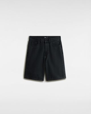 Vans Check-5 Baggy Denim Shorts (washed Black) Men Black