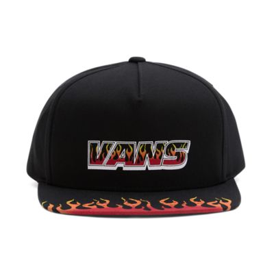 Kids Up In Flames Snapback Hat | Vans