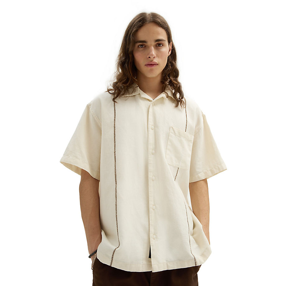 Vans Michael February Buttondown Shirt (natural Cotton) Men White