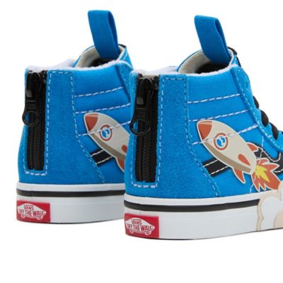 Toddler Sk8 Hi Zip Rocket Shoes 1 4 Years Blue Vans