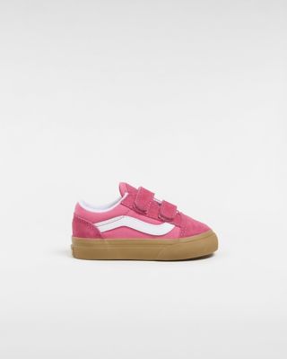 Vans Kleinkinder Old Skool Schuhe Mit Klettverschluss (1-4 Jahre) (gum Pink) Toddler Rosa
