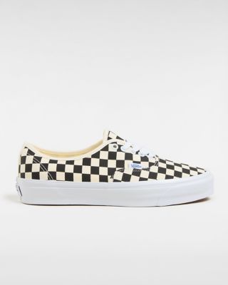 Vans Premium Authentic 44 Shoes (lx Checkerboard Black/off White) Unisex White