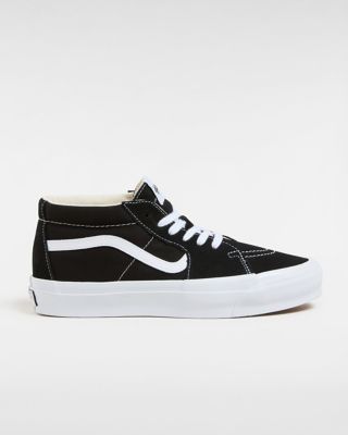 Vans Premium Sk8-mid 83 Shoes (black/white) Unisex Black, Size 3.5