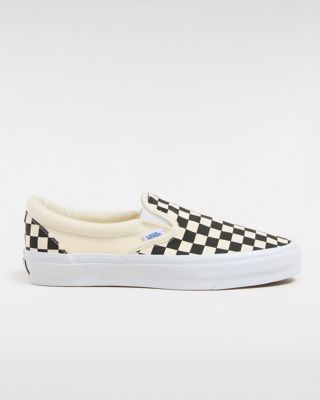 Vans Premium Slip-on 98 Shoes (lx Checkerboard Black/off White) Unisex White