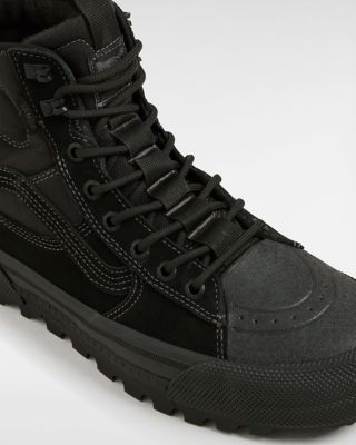 Mens vans black sk8-hi mte trainers best sale