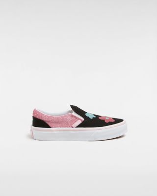 Pink and blue slip on vans best sale