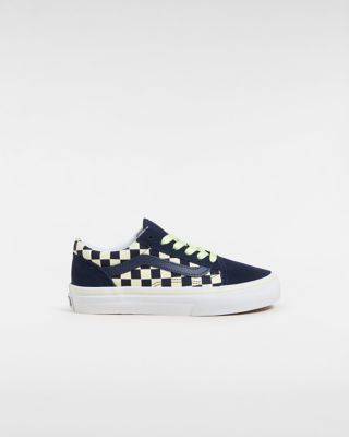 Old skool checkerboard vans blue online