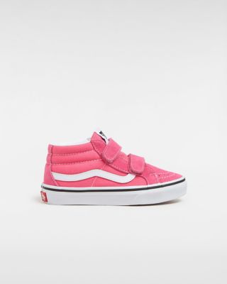 Sk8 Mid Reissue Schoenen met klittenband voor kinderen 4 8 jaar Roze Vans