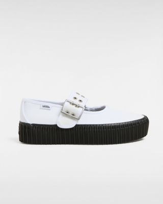 VANS Chaussures Mary Jane Creeper (white/black) Unisex Blanc, Taille 47