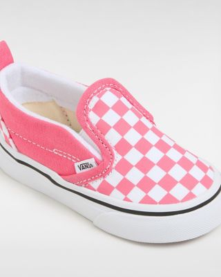 Pink checkerboard old skool vans online