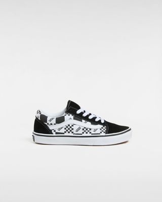 Black and white vans logo best sale