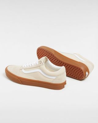 Vans old skool hotsell suede canvas white gum