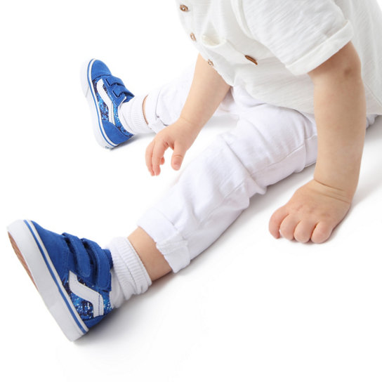 Zapatillas de bebé Galactic Glow Old Skool Velcro (1-4 años) | Vans