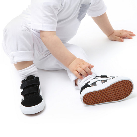 Zapatillas de bebé Bee Check Old Skool con velcro (1-4 años) | Vans