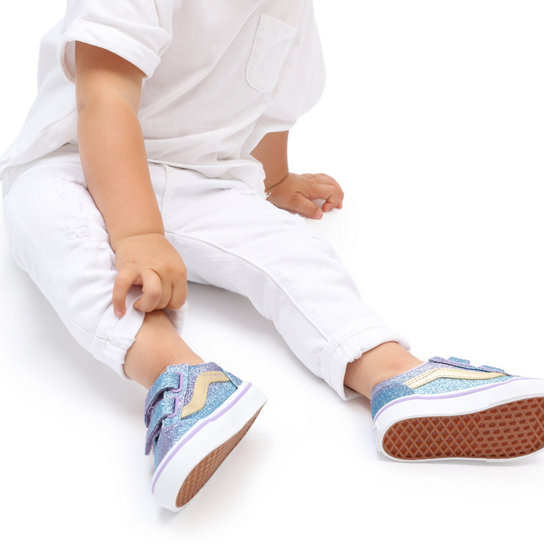 Kleinkinder Ombre Glitter Old Skool Schuh mit Klettverschluss (1-4 Jahre) | Vans