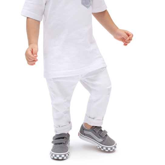 Zapatillas de bebé Reflective Sidestripe Old Skool con velcro (1-4 años) | Vans