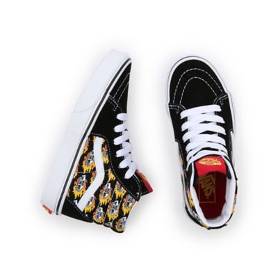 Boys vans hot sale flames