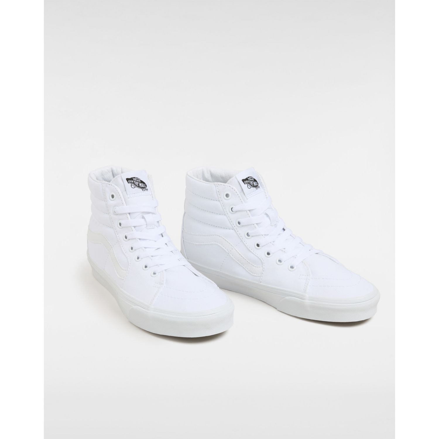 All white clearance vans sk8 hi's