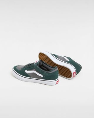 Youth Rowley Classic Shoes (8-14 Years), Green, White