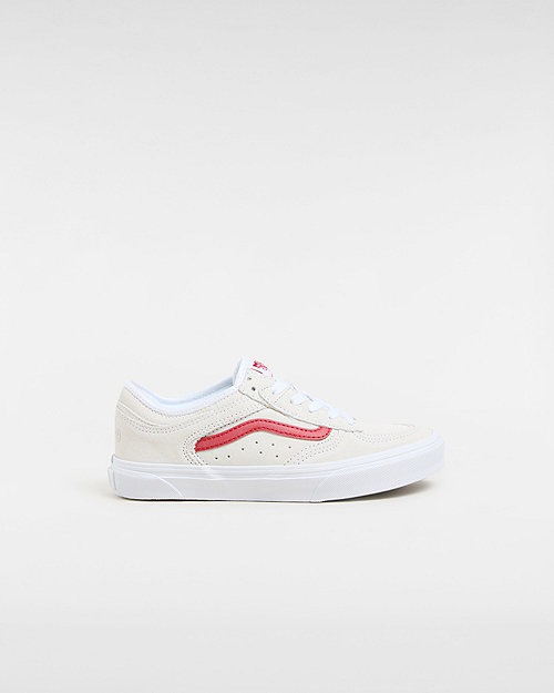 Vans Chaussures Rowley Classic Junior (8 À 14 Ans) (white/racing Red) Youth Blanc