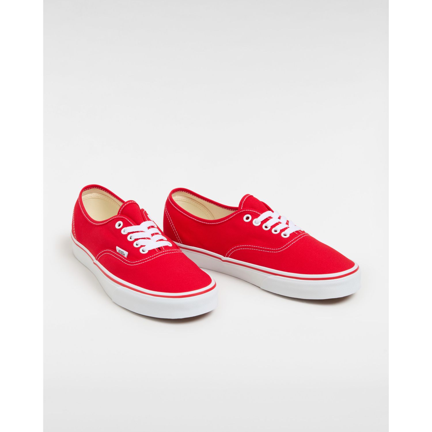 All red 2025 authentic vans