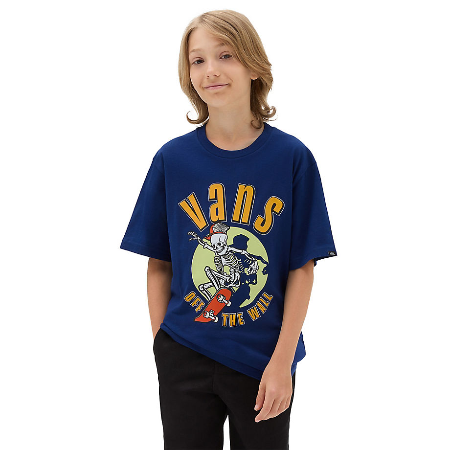 Vans Boys Spotlight Skeleton T-shirt (8-14 Years) (blue Depths) Boys Blue