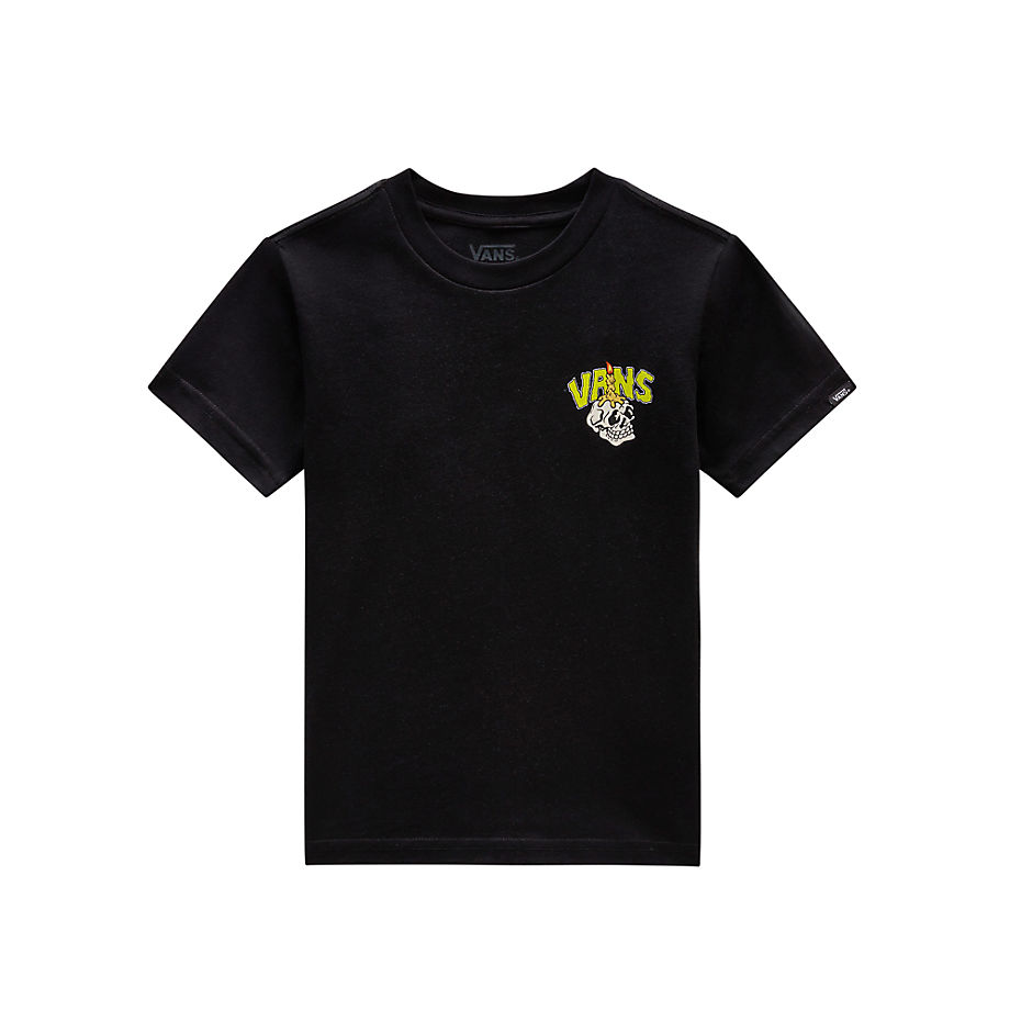 Vans Little Kids Haunted House Of T-shirt (2-8 Years) (black) Little Kids Black