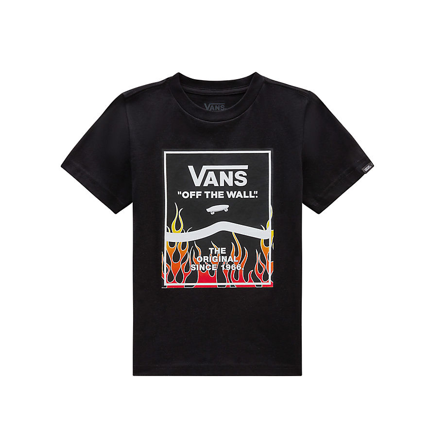Vans Little Kids Print Box 2.0 T-shirt (2-8 Years) (black) Little Kids Black
