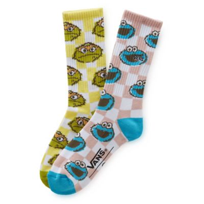 Kids Vans x Sesame Street Crew Socks (1 pair) | White | Vans
