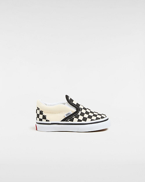 Vans Kleinkinder Checkerboard  Slip-on Schuhe (1-4 Jahre) (blk&whtchckerboard/wht) Toddler Weiß