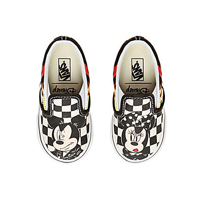 Porque Parásito Contribuyente Zapatillas de bebé Classic Slip-On de Disney X Vans (1-4 años) | Negro,  Blanco | Vans