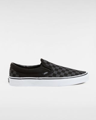 black and grey checkerboard vans womens