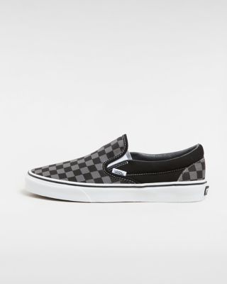 Checkerboard Classic Slip On Schuhe Schwarz Grau Vans