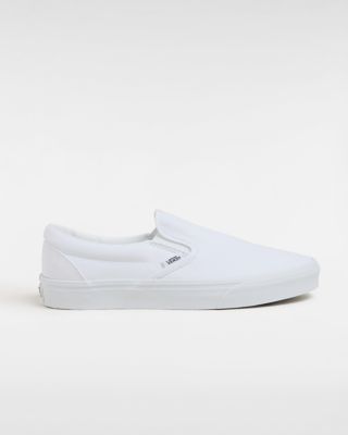 white vans slide ons