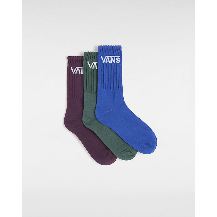 Vans Kinder Classic Crew Socken (3 Paar) (surf The Web) Youth Blau