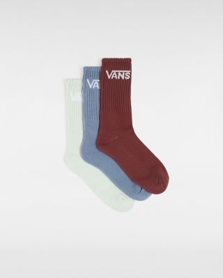 Vans Kids Classic Crew Socks (3 Pairs) (copen Blue) Youth Blue