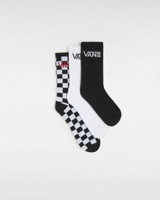 Kids Classic Vans Crew Socks (3 pairs) | Black | Vans