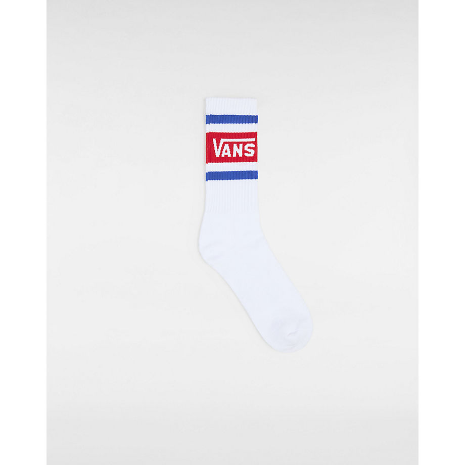 Vans Drop V Crew Socks (1 Pair) (surf The Web) Men Blue