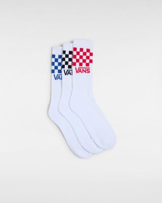 Classic Check Crew Socks (3 pairs) | Vans