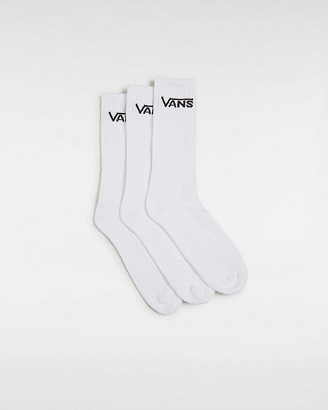 Classic Crew Socks (3 pairs) | White | Vans
