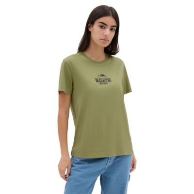 Vans t deals shirt womens Green