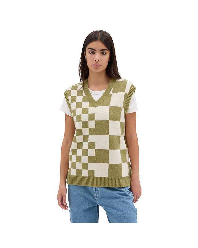 Courtyard Checker Sweater Vest 1