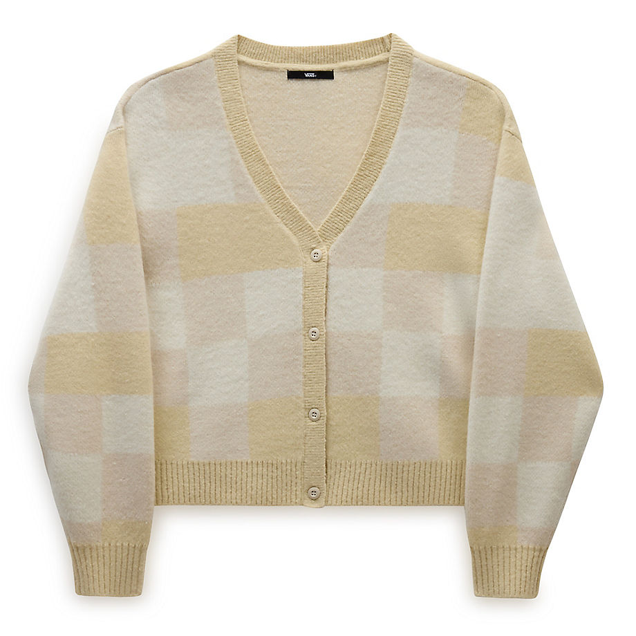 Vans Cardigan Winter Checker Relaxed (turtle Dove) Donna Beige