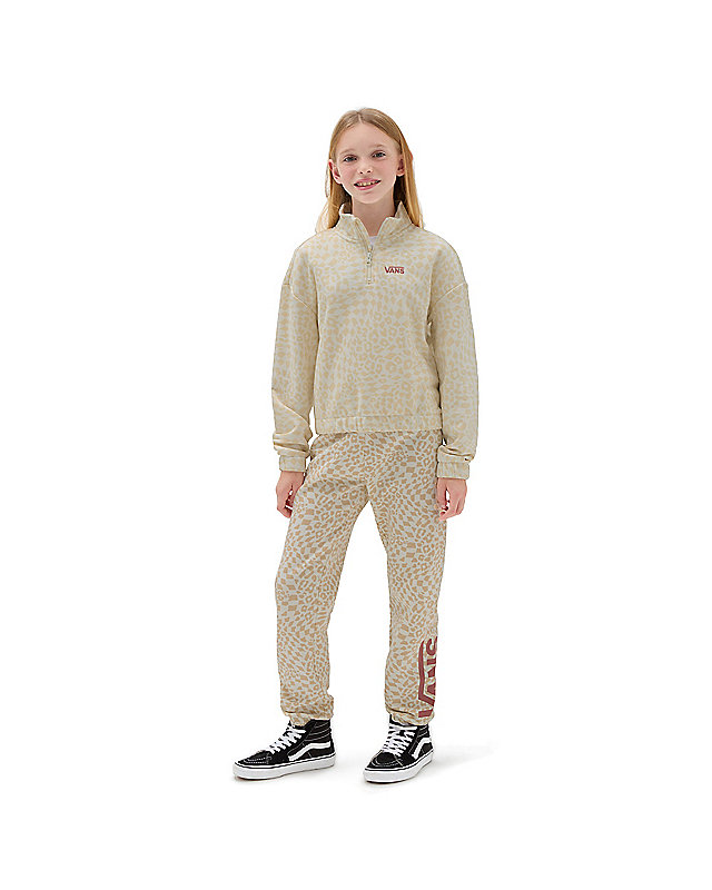 Printed Half Zip Mock Pullover voor meisjes (8-14 jaar) 2