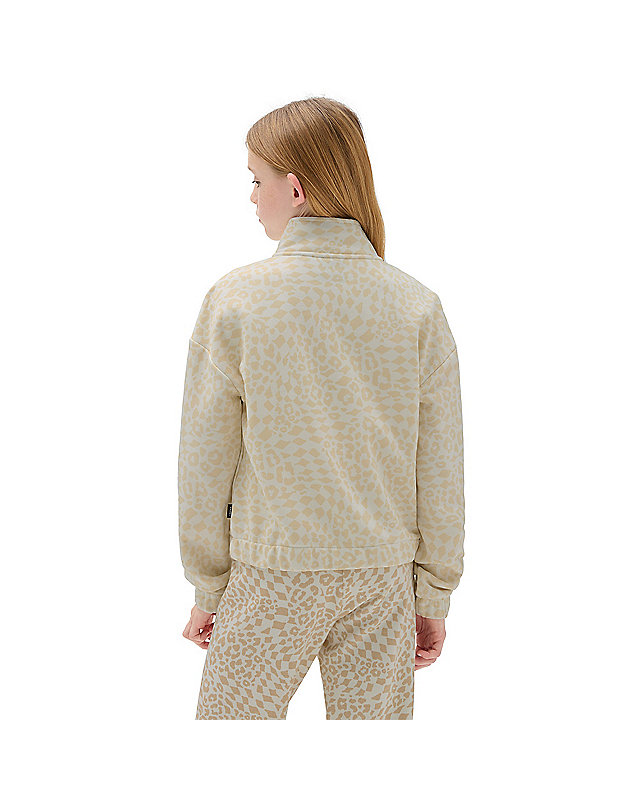 Girls Printed Half Zip Mock Pullover (8-14 Years) 3